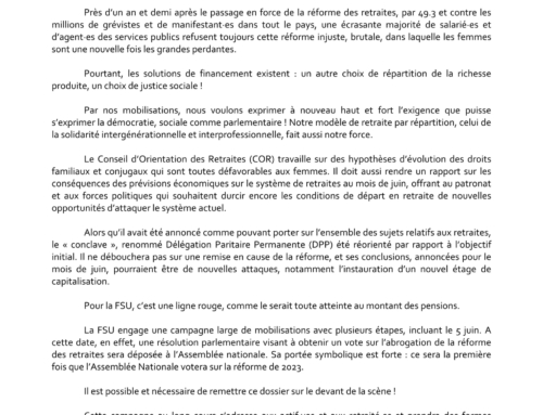 5 juin CP FSU